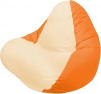 Кресло мешок Flagman relax г4 1 019 светло бежевый оранжевый купить по лучшей цене