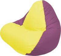 Кресло мешок Flagman relax г4 1 028 желтый бордовый купить по лучшей цене