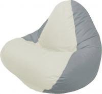 Кресло мешок Flagman relax г4 1 007 белый светло серый купить по лучшей цене