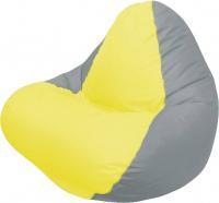 Кресло мешок Flagman relax г4 1 037 желтый светло серый купить по лучшей цене