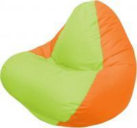 Кресло мешок Flagman relax г4 1 013 салатовый оранжевый купить по лучшей цене