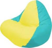 Кресло-мешок Flagman Релакс Г4.1-027 (желтый/бирюзовый) купить по лучшей цене