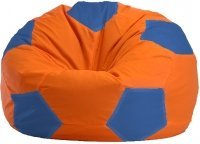 Кресло мешок Flagman мяч стандарт м1 1 18 оранжевый синий купить по лучшей цене