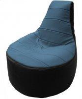 Кресло мешок Flagman трон т1 3 11 голубой черный купить по лучшей цене