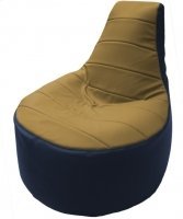 Кресло мешок Flagman трон т1 3 17 охра синий купить по лучшей цене