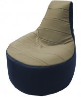Кресло мешок Flagman трон т1 3 19 светло бежевый синий купить по лучшей цене