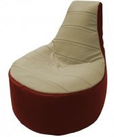 Кресло мешок Flagman трон т1 3 35 светло бежевый красный купить по лучшей цене