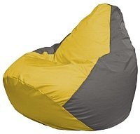 Кресло мешок Flagman груша макси г2 1 34 желтый серый купить по лучшей цене