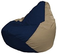 Кресло мешок Flagman груша макси г2 1 39 темно синий бежевый купить по лучшей цене