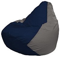 Кресло мешок Flagman груша макси г2 1 41 темно синий серый купить по лучшей цене