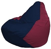 Кресло мешок Flagman груша макси г2 1 49 темно синий бордовый купить по лучшей цене