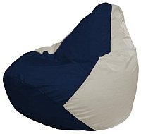 Кресло мешок Flagman груша макси г2 1 51 темно синий белый купить по лучшей цене