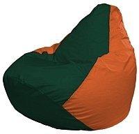 Кресло мешок Flagman груша макси г2 1 64 темно зеленый оранжевый купить по лучшей цене
