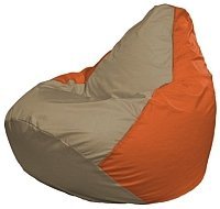 Кресло мешок Flagman груша макси г2 1 90 темно бежевый оранжевый купить по лучшей цене