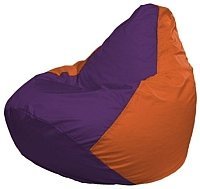 Кресло мешок Flagman груша мини г0 1 33 фиолетовый оранжевый купить по лучшей цене