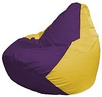 Кресло мешок Flagman груша мини г0 1 35 фиолетовый желтый купить по лучшей цене