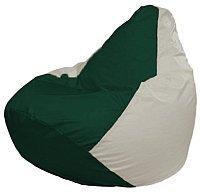 Кресло мешок Flagman груша мини г0 1 76 темно зеленый белый купить по лучшей цене