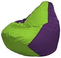 Кресло мешок Flagman груша макси г2 1 155 салатовый фиолетовый купить по лучшей цене