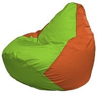 Кресло мешок Flagman груша макси г2 1 163 салатовый оранжевый купить по лучшей цене