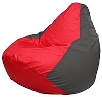Кресло мешок Flagman груша макси г2 1 170 красный темно серый купить по лучшей цене