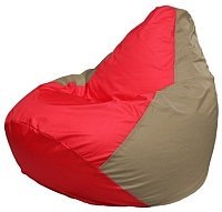 Кресло мешок Flagman груша макси г2 1 171 красный темно бежевый купить по лучшей цене