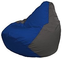Кресло мешок Flagman груша мини г0 1 118 синий темно серый купить по лучшей цене