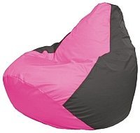 Кресло мешок Flagman груша мини г0 1 187 розовый темно серый купить по лучшей цене
