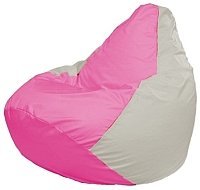 Кресло мешок Flagman груша мини г0 1 205 розовый белый купить по лучшей цене
