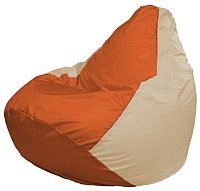 Кресло мешок Flagman груша мини г0 1 207 оранжевый светло бежевый купить по лучшей цене