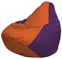 Кресло мешок Flagman груша мини г0 1 208 оранжевый фиолетовый купить по лучшей цене