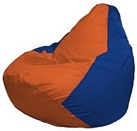 Кресло мешок Flagman груша мини г0 1 213 оранжевый синий купить по лучшей цене