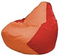 Кресло мешок Flagman груша мини г0 1 217 оранжевый красный купить по лучшей цене