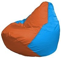 Кресло мешок Flagman груша мини г0 1 221 оранжевый голубой купить по лучшей цене