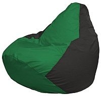Кресло мешок Flagman груша мини г0 1 235 зеленый черный купить по лучшей цене