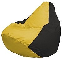 Кресло мешок Flagman груша мини г0 1 245 желтый черный купить по лучшей цене