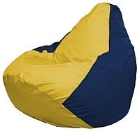 Кресло мешок Flagman груша мини г0 1 248 желтый темно синий купить по лучшей цене