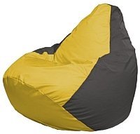Кресло мешок Flagman груша мини г0 1 249 желтый темно серый купить по лучшей цене