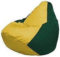 Кресло мешок Flagman груша мини г0 1 251 желтый темно зеленый купить по лучшей цене