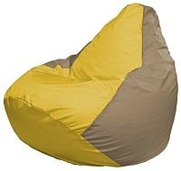 Кресло мешок Flagman груша мини г0 1 252 желтый темно бежевый купить по лучшей цене