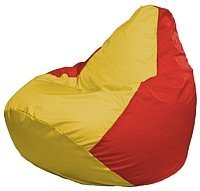 Кресло мешок Flagman груша мини г0 1 260 желтый красный купить по лучшей цене