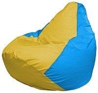 Кресло мешок Flagman груша мини г0 1 263 желтый голубой купить по лучшей цене