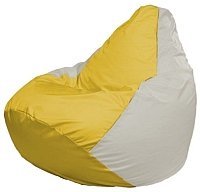 Кресло мешок Flagman груша мини г0 1 266 желтый белый купить по лучшей цене