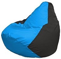 Кресло мешок Flagman груша мини г0 1 267 голубой черный купить по лучшей цене