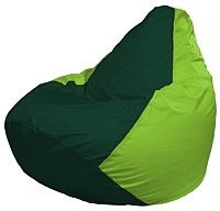 Кресло мешок Flagman бескаркасное кресло груша макси г2 1 63 темно зеленый салатовый купить по лучшей цене