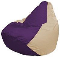 Кресло мешок Flagman бескаркасное кресло груша мини г0 1 73 фиолетовый светло бежевый купить по лучшей цене
