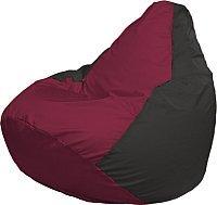Кресло мешок Flagman бескаркасное кресло груша мини г0 1 299 бордовый черный купить по лучшей цене
