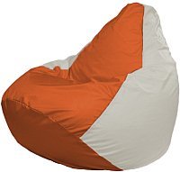 Кресло мешок Flagman бескаркасное кресло груша макси г2 1 189 оранжевый белый купить по лучшей цене
