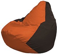 Кресло мешок Flagman бескаркасное кресло груша макси г2 1 218 оранжевый коричневый купить по лучшей цене