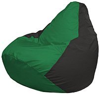 Кресло мешок Flagman бескаркасное кресло груша макси г2 1 235 зеленый черный купить по лучшей цене