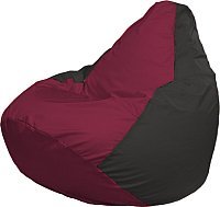 Кресло мешок Flagman бескаркасное кресло груша макси г2 1 299 бордовый черный купить по лучшей цене